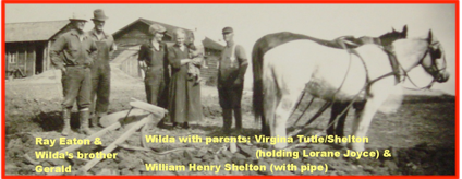 Wilda holding my mom with Sheltons and tuttles
